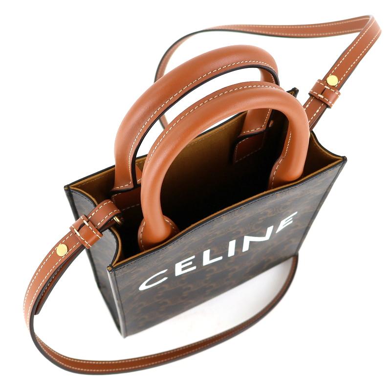 TRIOMPHE セリーヌ バッグ 中古 トリオンフ ミニバーティカル カバ