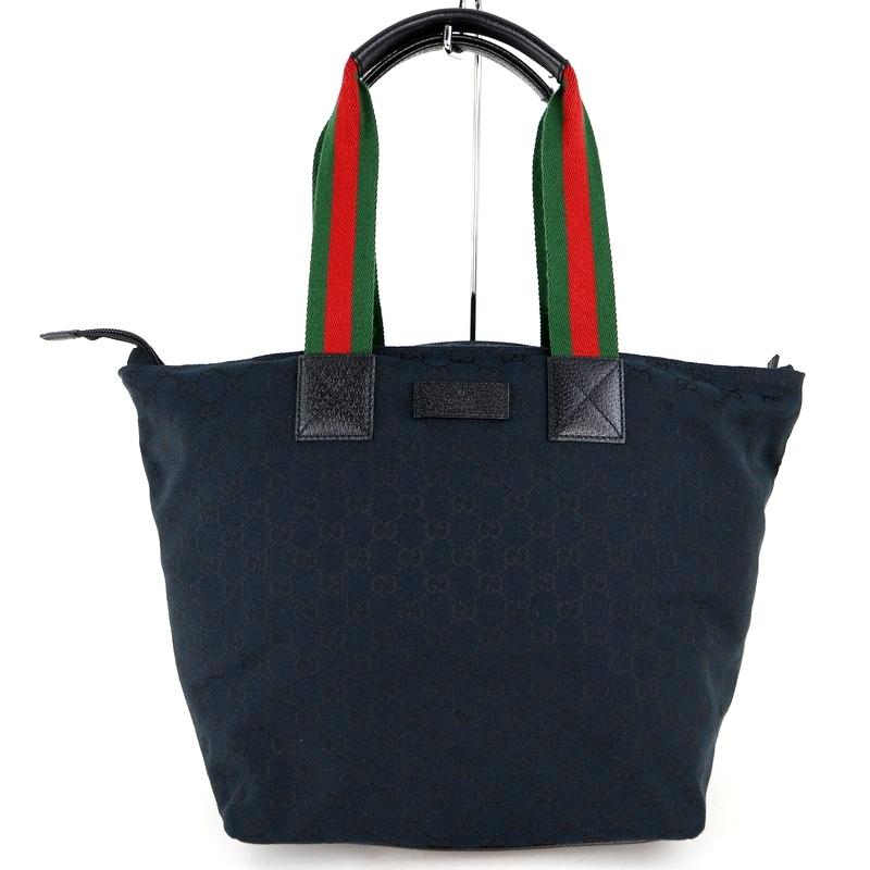 美品✨グッチ ggキャンバス レザー ビジネスバッグ A4 トートバッグ GGキャンバス グッチ バッグ 中古 トート A4サイズ収納 ブラック