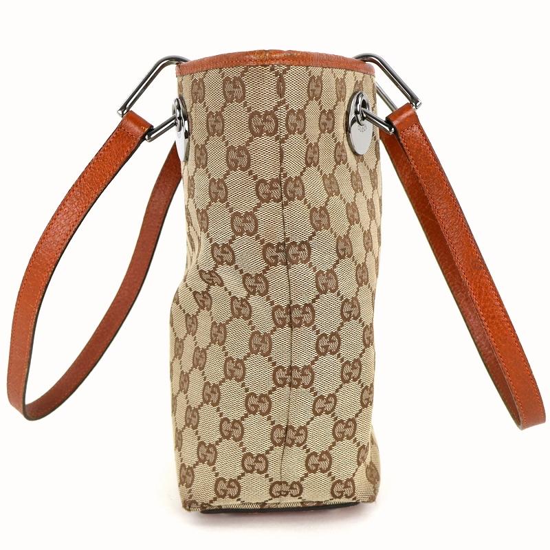 タ*カ様 GUCCI GGキャンバス バッグ ベージュ・ブラウン GGキャンバス グッチ GUCCI トートバッグ × レザー ベージュ ブラウン