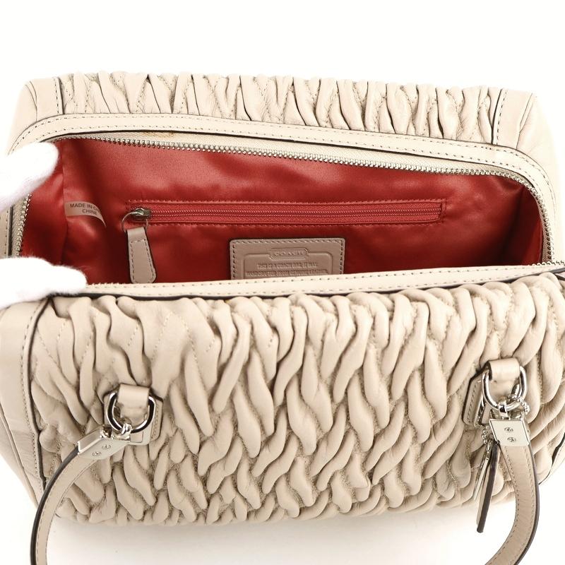 COACH（コーチ） ハンドバッグ マディソンギャザード 25259 ベージュ