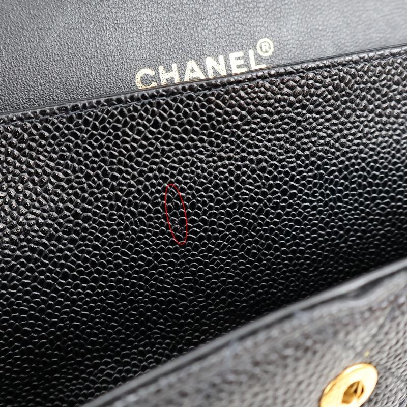キャビアスキン シャネル バッグ チェーンショルダー 肩掛け