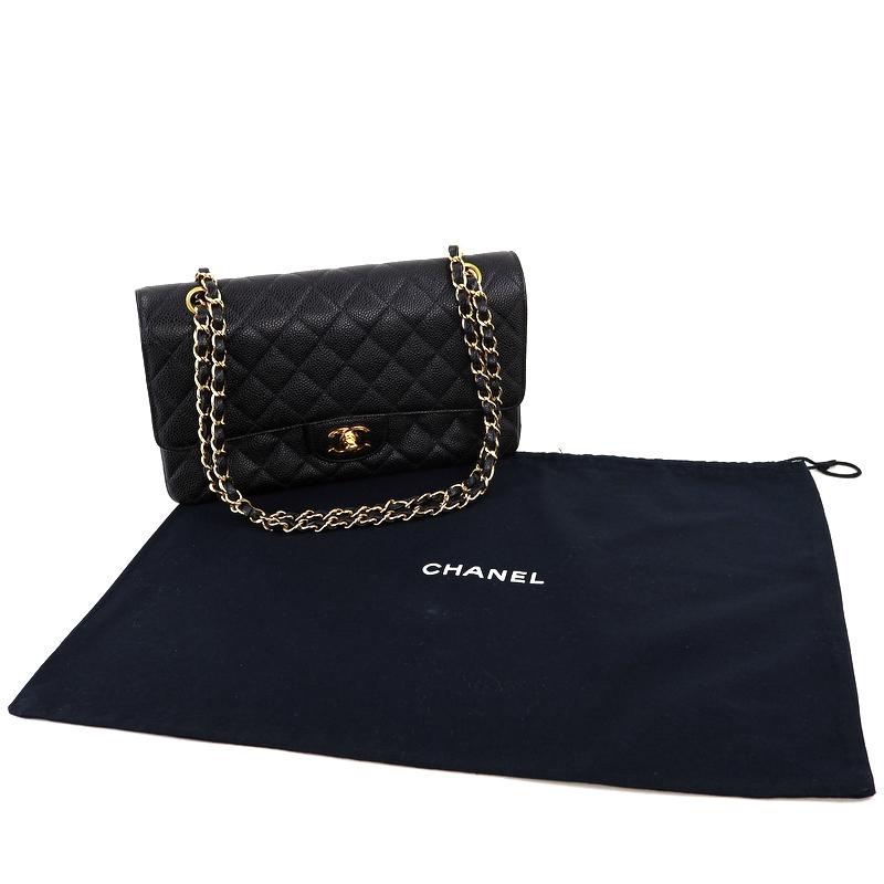 【美品】CHANEL キャビアスキン　マトラッセ　ワンショルダー　肩掛け キャビアスキン シャネル バッグ チェーンショルダー 肩掛け