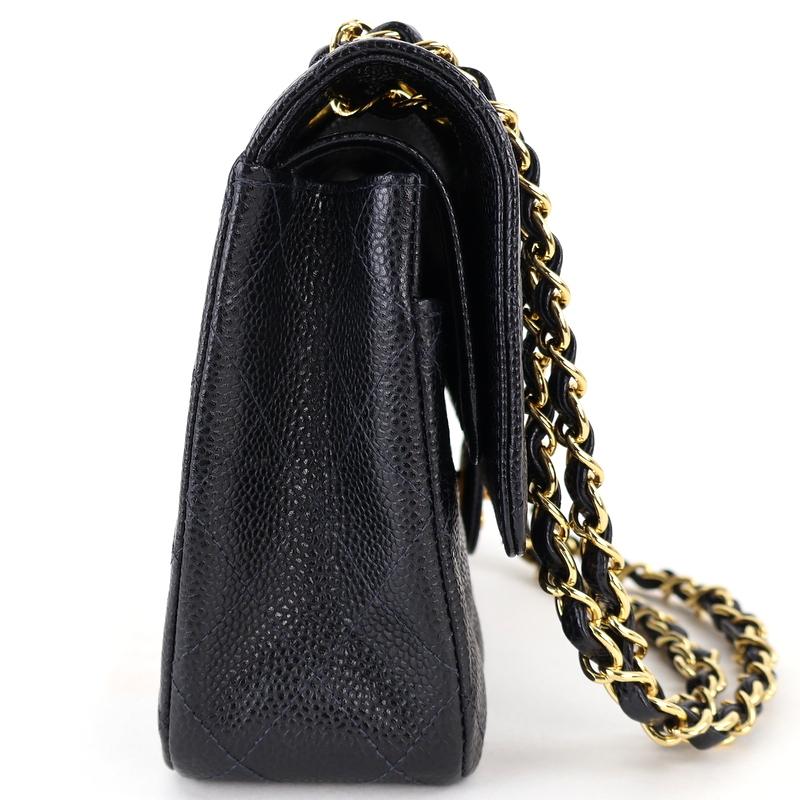 キャビアスキン シャネル バッグ チェーンショルダー 肩掛け