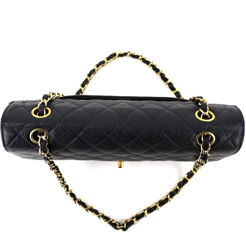 キャビアスキン シャネル バッグ チェーンショルダー 肩掛け