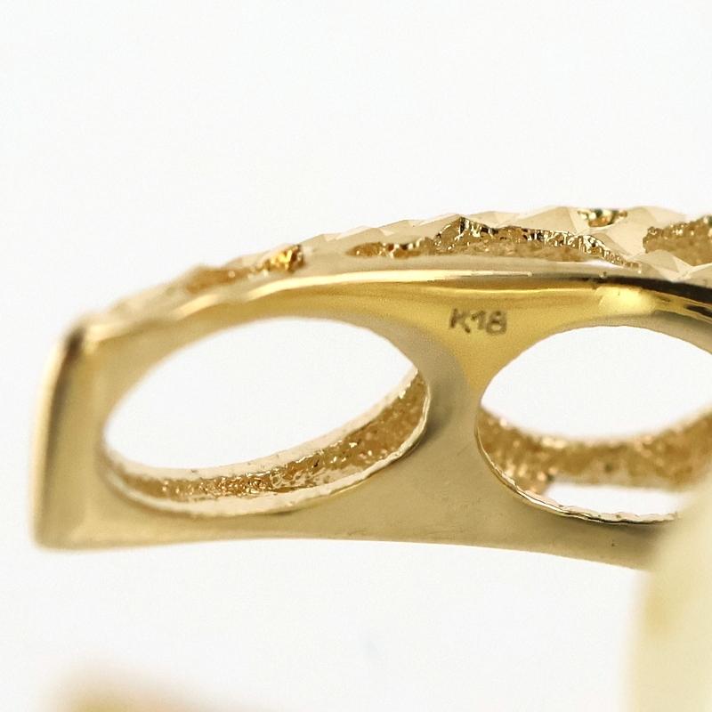 ゴールデンパール ネックレス 18金 K18YG リバーシブル ムーン 三日月