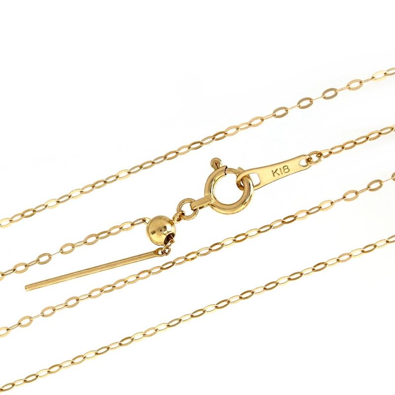ネックレス チェーン 18k デザインチェーン 45cm 0.9g