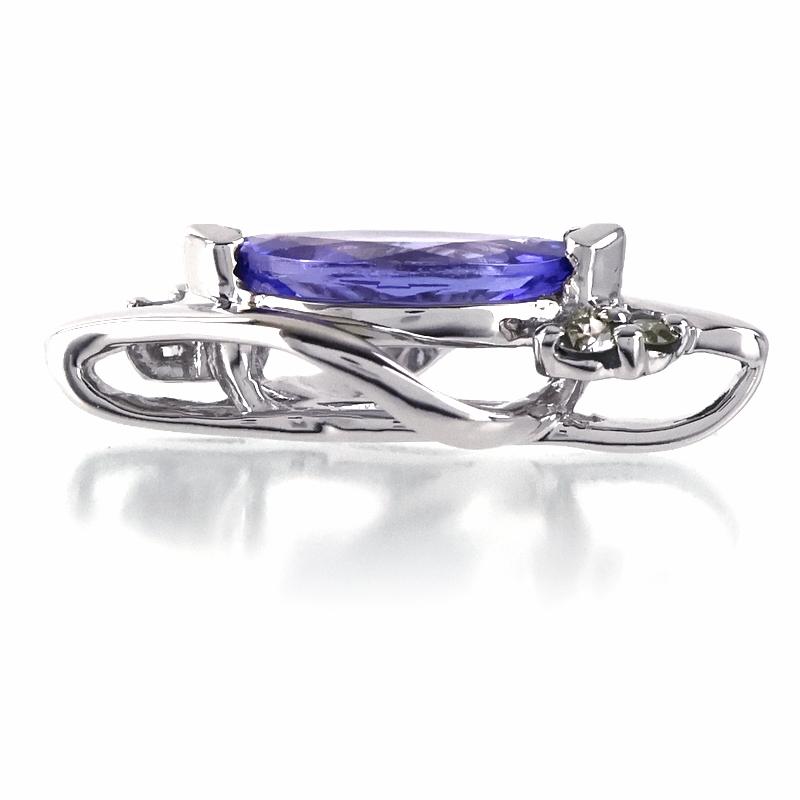 タンザナイト ペンダントトップ 0.90ct Pt950 ダイヤ 0.07ct