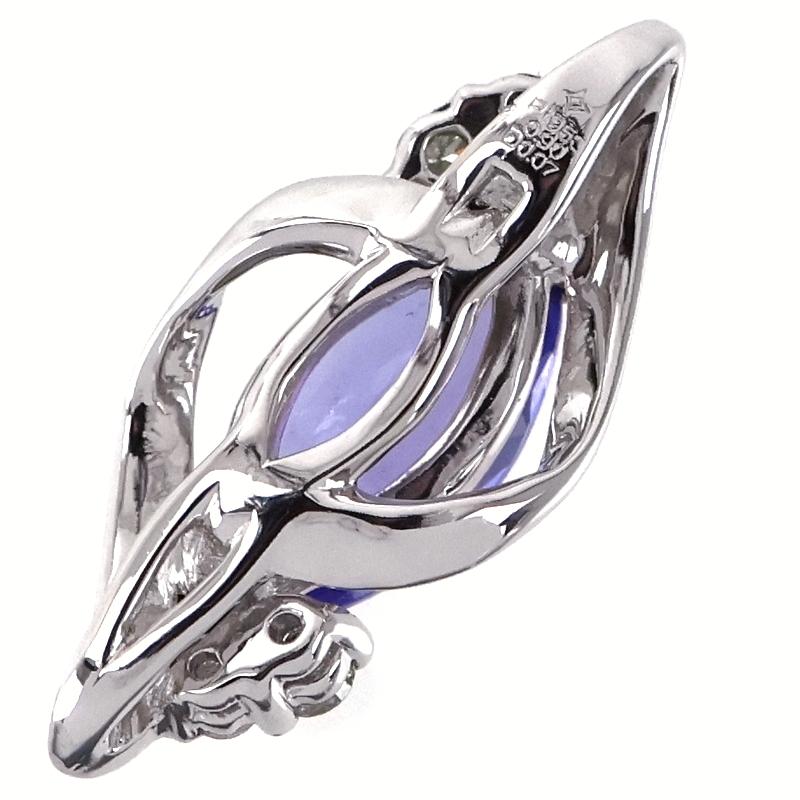 タンザナイト1.79ctダイヤ0.14ctPt950ペンダントトップソーティング タンザナイト1.79ctダイヤ0.14ctPt950ペンダントトップソーティング