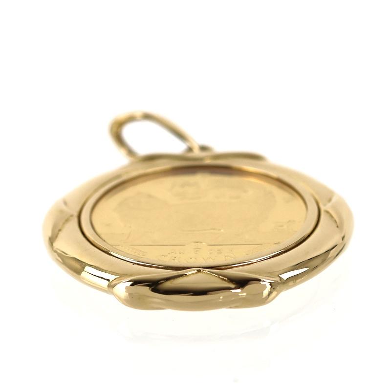 マン島キャットコイン ペンダントトップ 1/5oz K24×K18 マン島