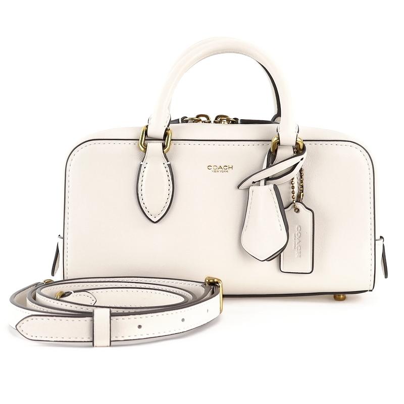 新品　未使用　COACH ホワイトレザー ハンドバッグ コーチ COACH バッグ （ホワイト） -ファッション通販 FASHION