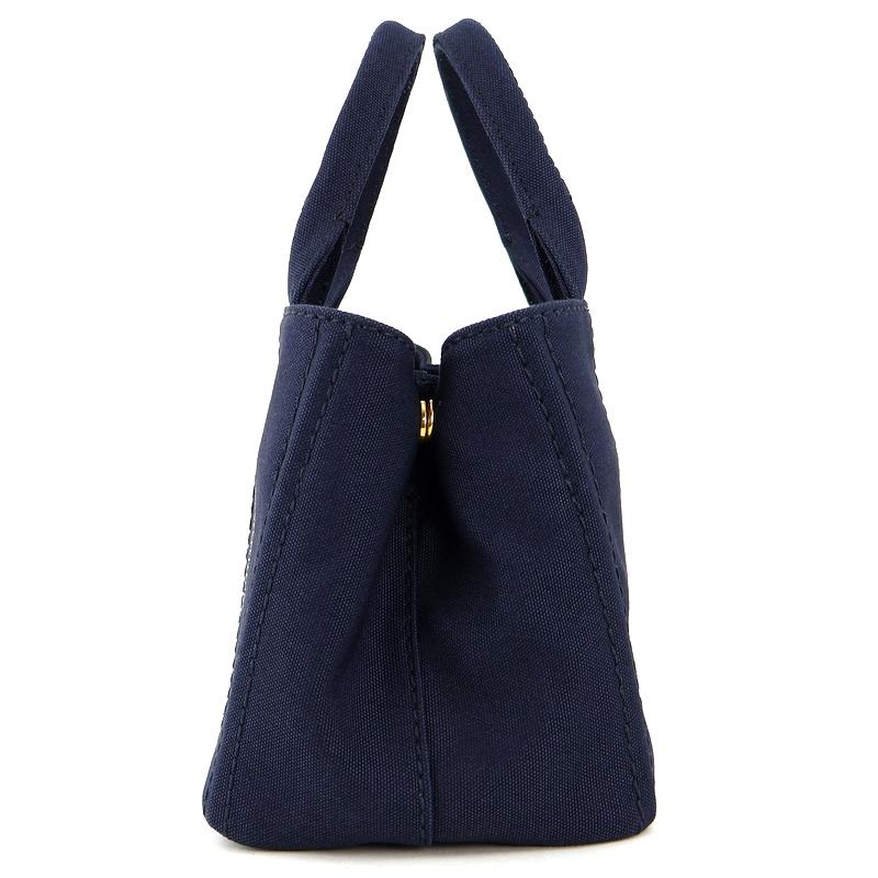 CANAPA プラダ バッグ カナパ トートバッグ ネイビー BALTICO TALCO