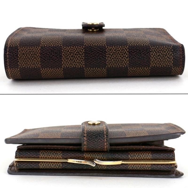 ルイヴィトン ポルトフォイユ ヴィエノワ ダミエ ブラウン がま口 二つ折り 楽天市場】【美品】ルイヴィトン LOUIS VUITTON ダミエ ポルトフォイユ