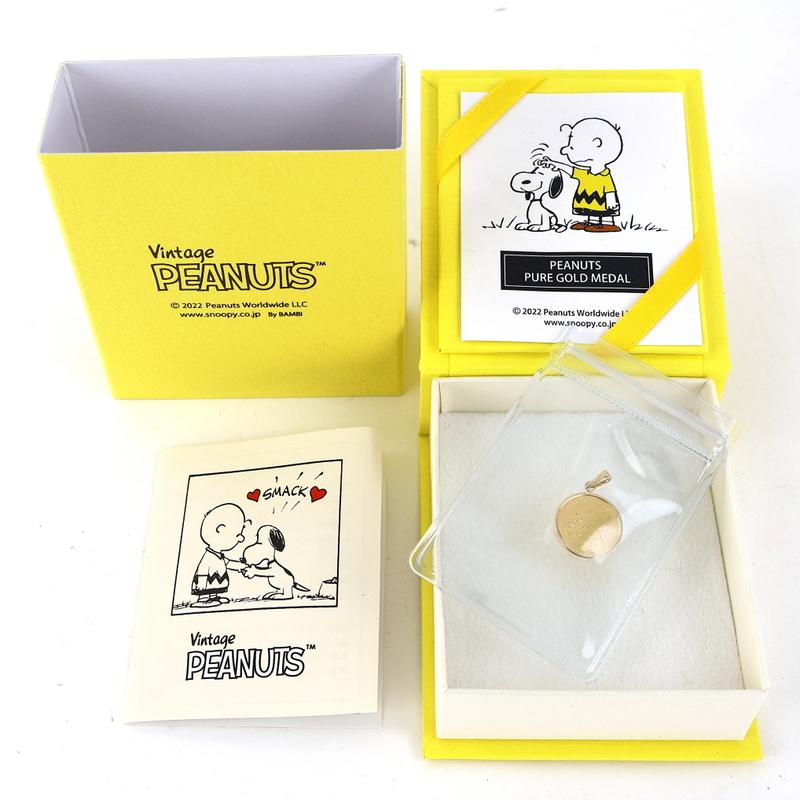 ペンダントトップ レディース メンズ スヌーピー金貨 1/25oz 24