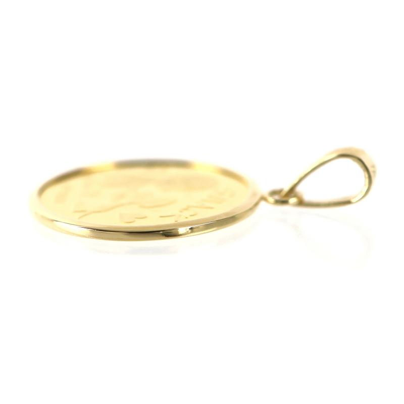 ペンダントトップ レディース メンズ スヌーピー金貨 1/25oz 24金 24k