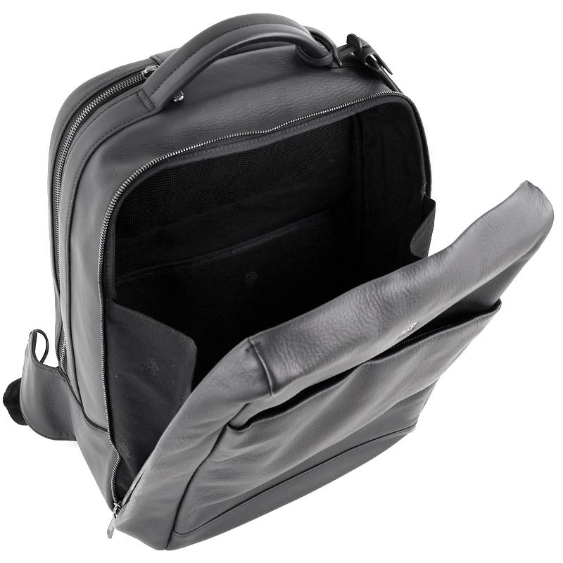 ダンヒル バックパック レザー ブラック 無地 ワンポイントロゴ