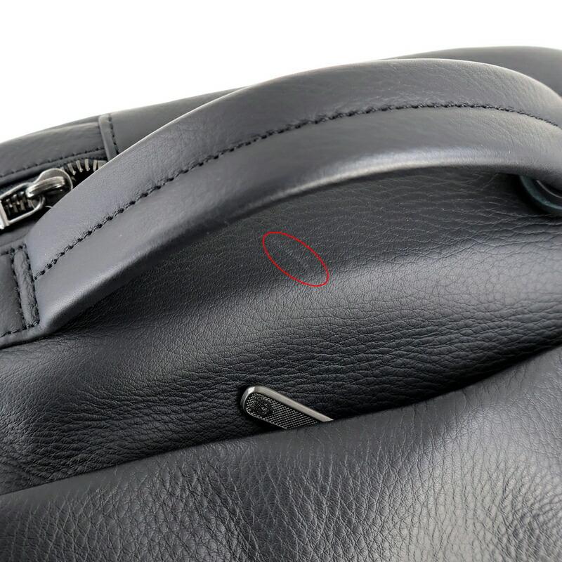 dunhill（ダンヒル） バックパック レザー ブラック 無地 ワンポイント