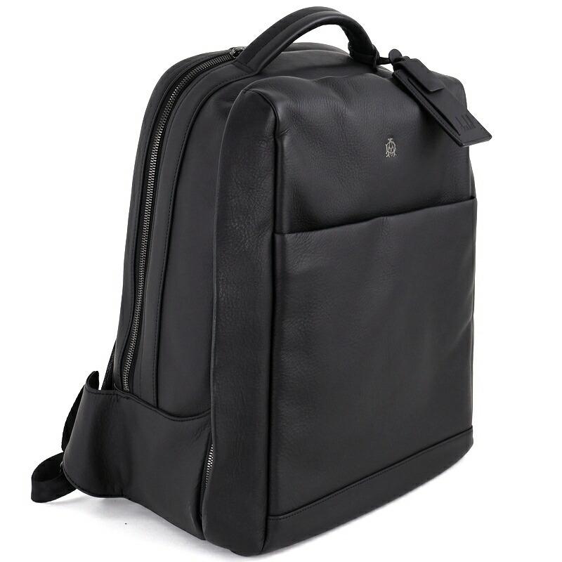 dunhill（ダンヒル） バックパック レザー ブラック 無地 ワンポイント
