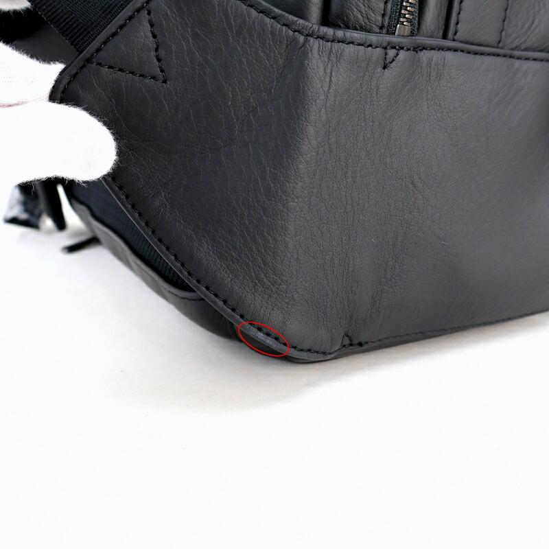 dunhill（ダンヒル） バックパック レザー ブラック 無地 ワンポイント