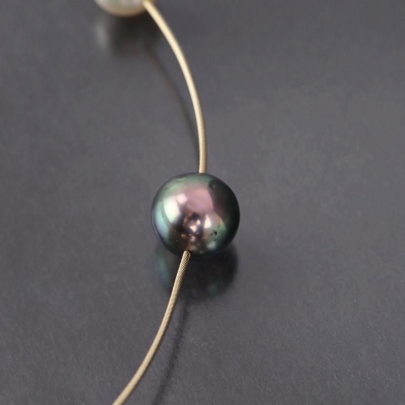 TASAKI（タサキ） パールステーションネックレス 9石 46cm K18YG 真珠