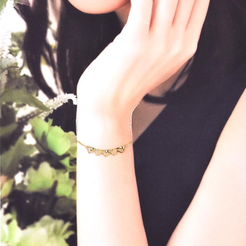 【日曜限定価格！】【GSTV】 K18YG ２連 ブレスレット 約18cm ブレスレット レディース 18金 K18YG イエローゴールド 2連