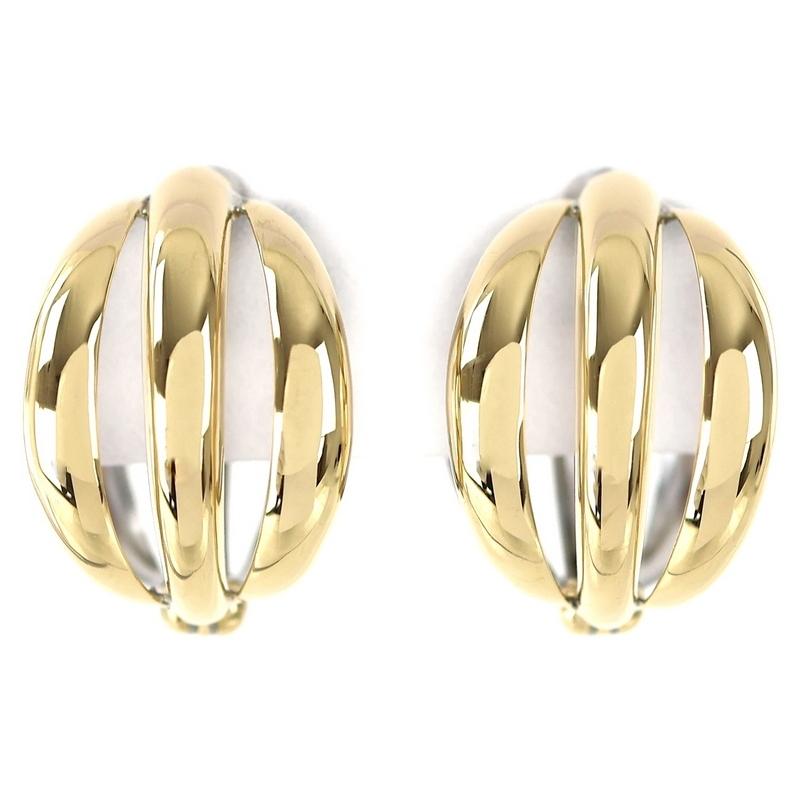 イヤーカフ イヤークリップ 18金 18k イエローゴールド プラチナ 両耳 