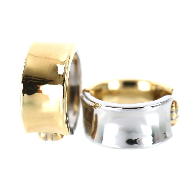 18金イェローゴルドクリップデザイン ピアス(両耳用) 18金イェローゴルドクリップデザイン ピアス(両耳用) V118617