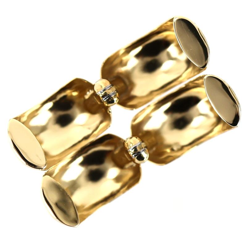 イヤーカフ イヤークリップ 18金 18k イエローゴールド 両耳用 2