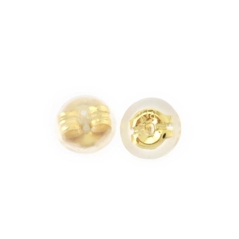 ピアス 18金 K18YG イエローゴールド ダイヤピアス ブラウンダイヤ 各