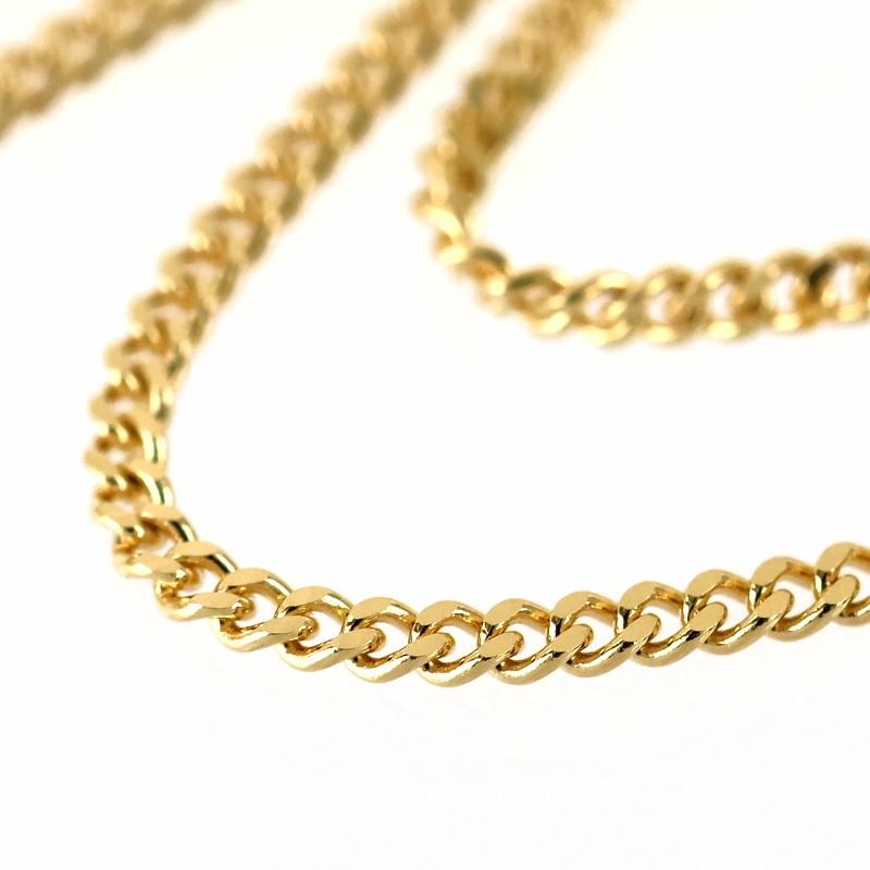デザインチェーン ネックレス 18金 K18YG 45cm 3.5g ネックレス