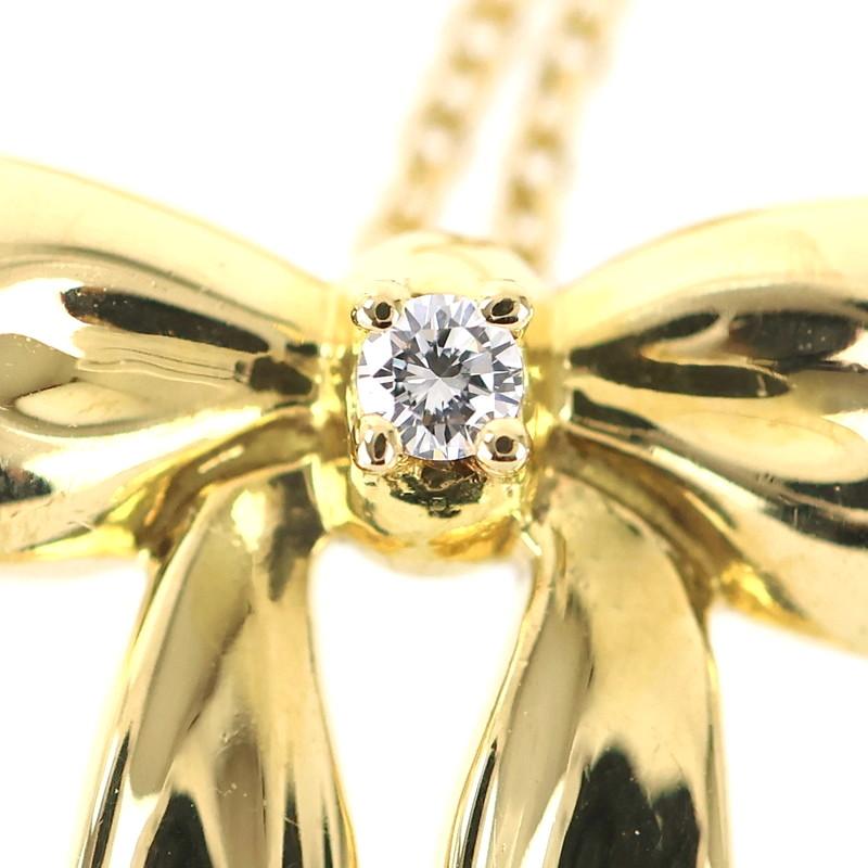 アクセサリー Tiffany & Co. Bow Necklace 18K Gold TIFFANY&Co. Tiffany Bow Necklace 18K K18 Pink Gold Women's Used