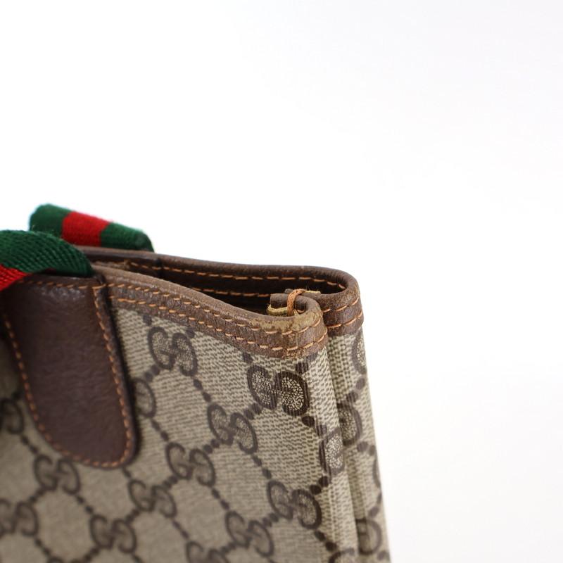 【美品】GUCCI スエード レザー シェリー トートバッグ イタリア製 GUCCIトートバッグシェリーライン