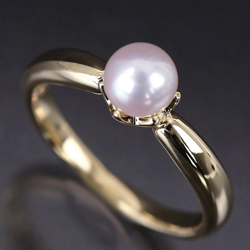 MIKIMOTO（ミキモト） 指輪 11号 パール 5.4mm K18YG イエローゴールド