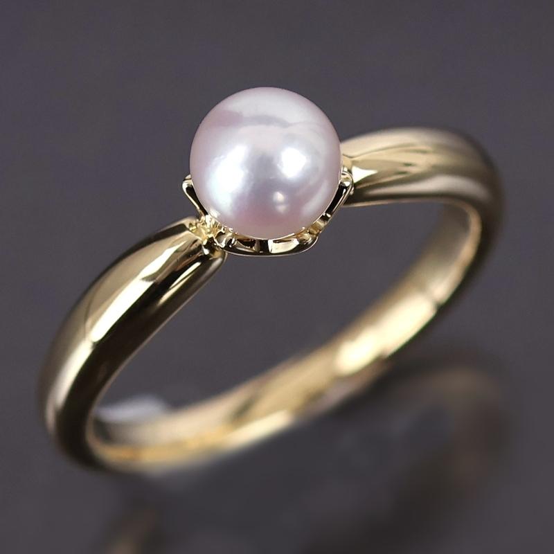 ミキモトパールYG指輪 婚約指輪はミキモトパールがいいと思っていて、他のブランドは考えて