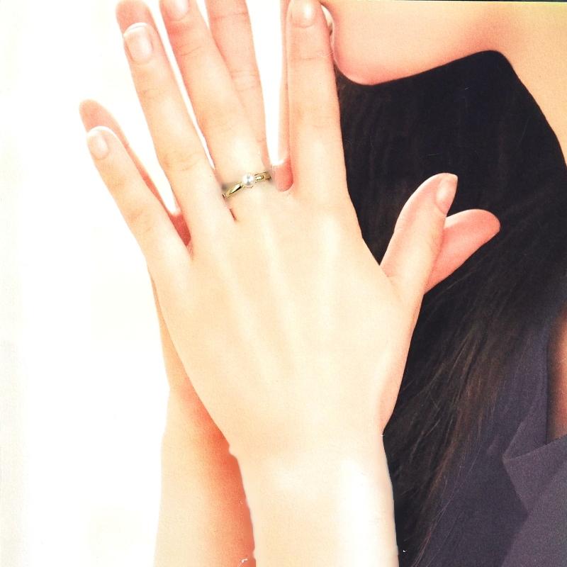 MIKIMOTO（ミキモト） 指輪 11号 パール 5.4mm K18YG イエローゴールド