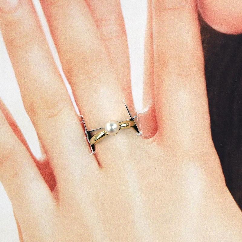 MIKIMOTO（ミキモト） 指輪 11号 パール 5.4mm K18YG イエローゴールド