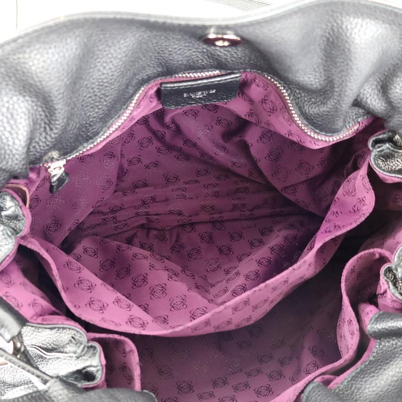 美品☆ LOEWEロエベ ワンショルダーバッグ ブラック レザー レディース バッグロエベLOEWE