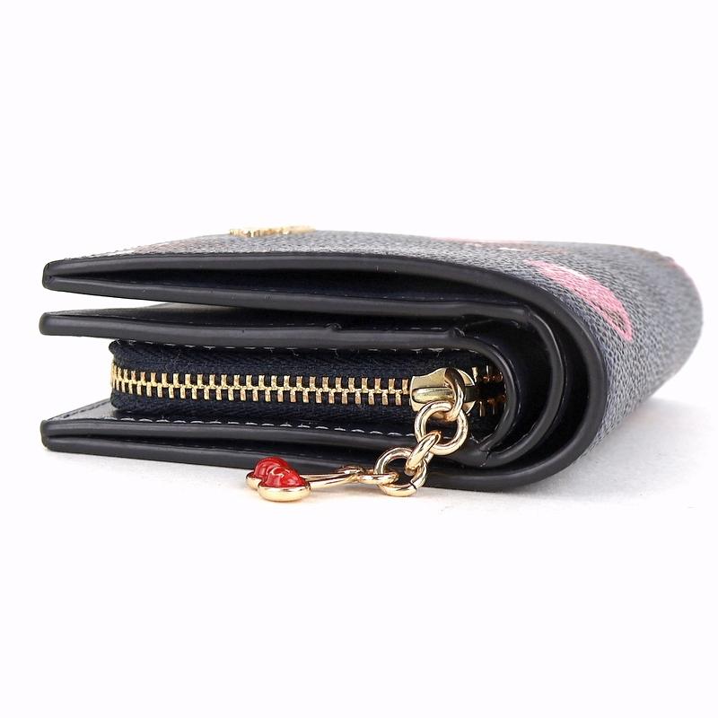 COACH コーチ　新品未使用　ミニスナップウォレット　チェリー　シグネチャー 公式】コーチアウトレット | スナップ ウォレット・ハート チェリー