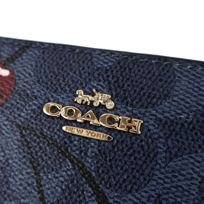 新品 COACH ネイビー 二つ折り財布 コーチ 二つ折り財布 メンズ ブランド COACH CY406 デニムネイビー
