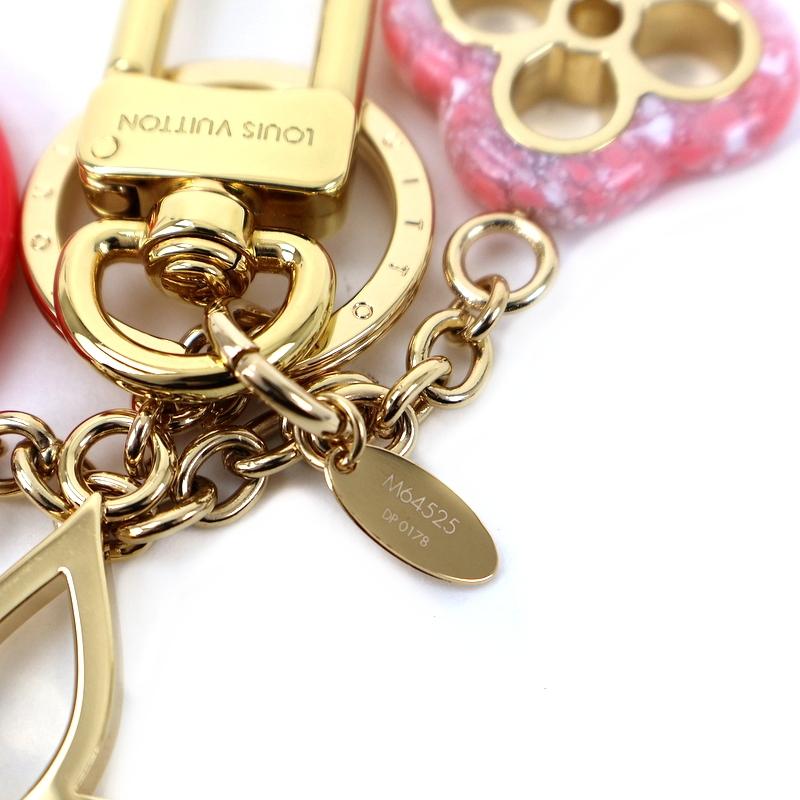 【美品】LOUIS VUITTON ポルトクレ カラーライン キーホルダー LOUIS VUITTON（ルイ・ヴィトン） バッグチャーム ポルトクレ・カラー