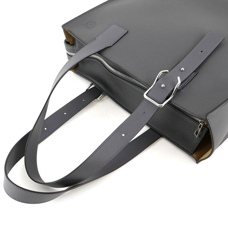 LOEWE ロエベ バッグ メンズ 新作 バックルジップトート アンスラ