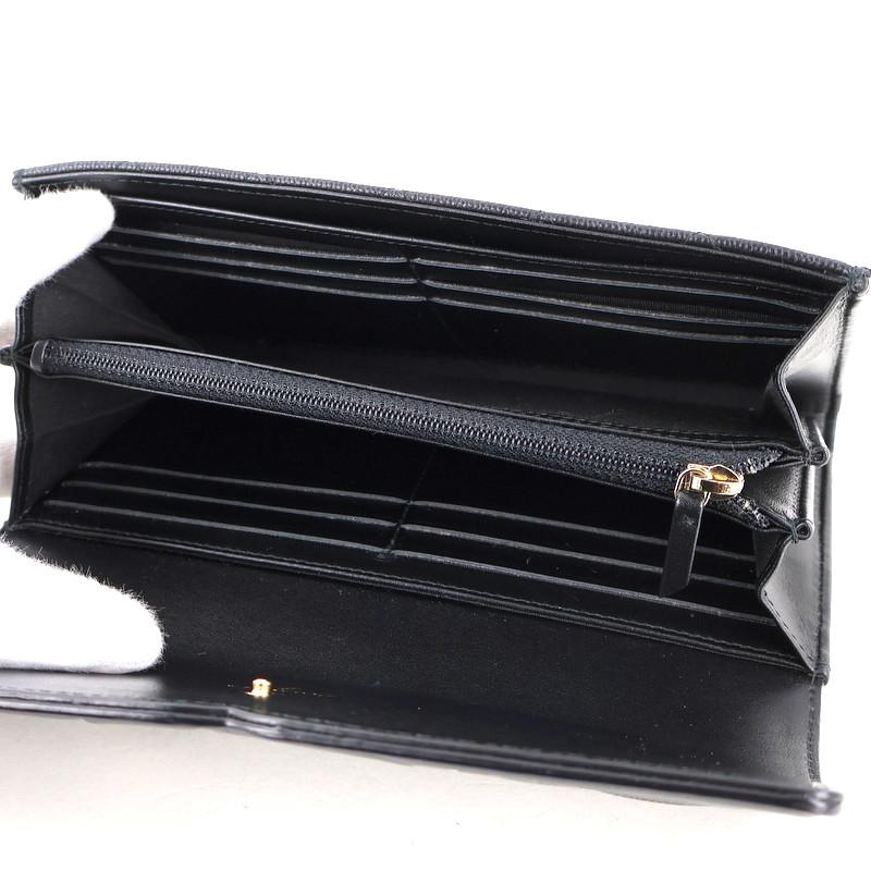 CHANEL（シャネル） 長財布 ブラック CCフィグリー 二つ折り長財布