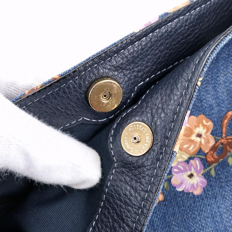COACH コーチ バッグ レディース デニム×レザー トートバッグ