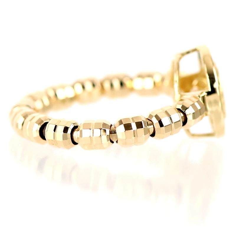 指輪 18金 ストレッチリング ダンシングストーン ダイヤモンド 0.10ct