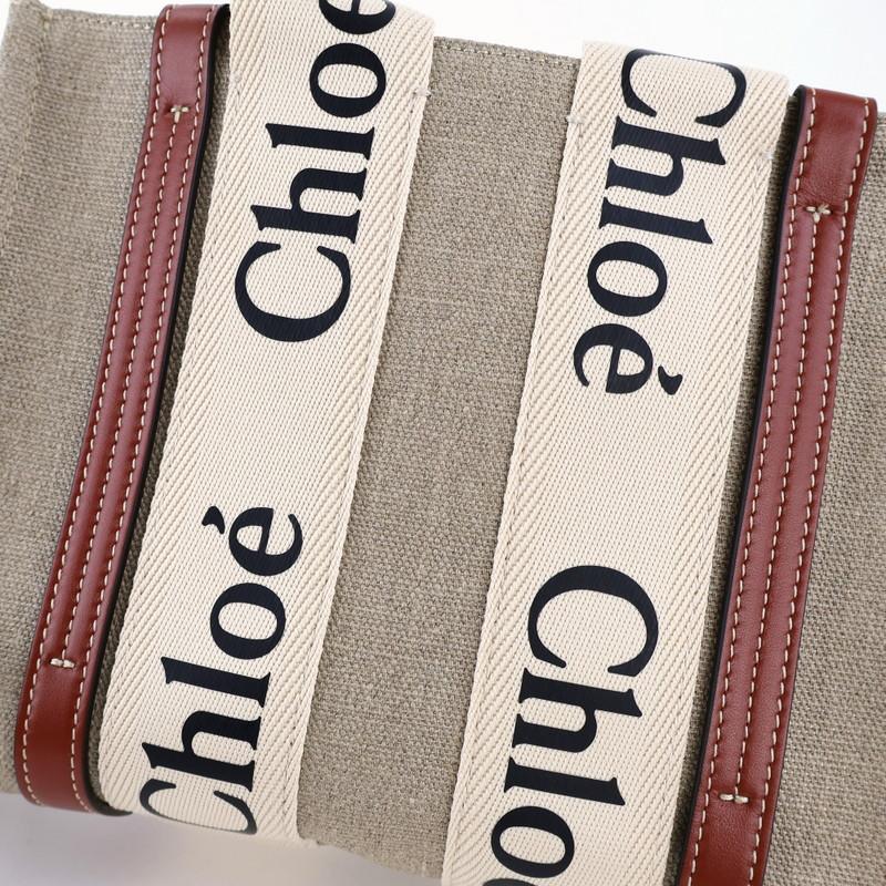Chloe（クロエ） バッグ レディース リネン製Woody スモールトート