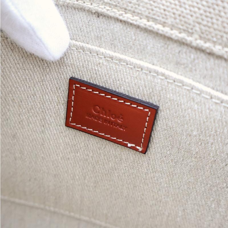 Chloe（クロエ） バッグ レディース リネン製Woody スモールトート