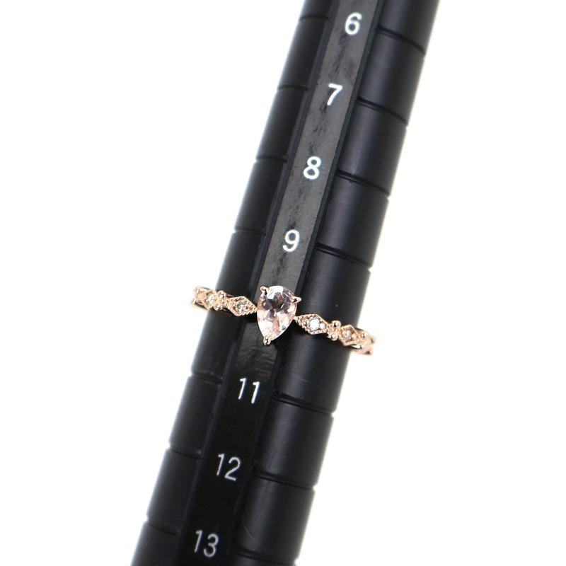 インペリアルトパーズ　リング　k18 10号 指輪 18金 10号 インペリアルトパーズ 0.31ct ダイヤ 0.04ct K18PG