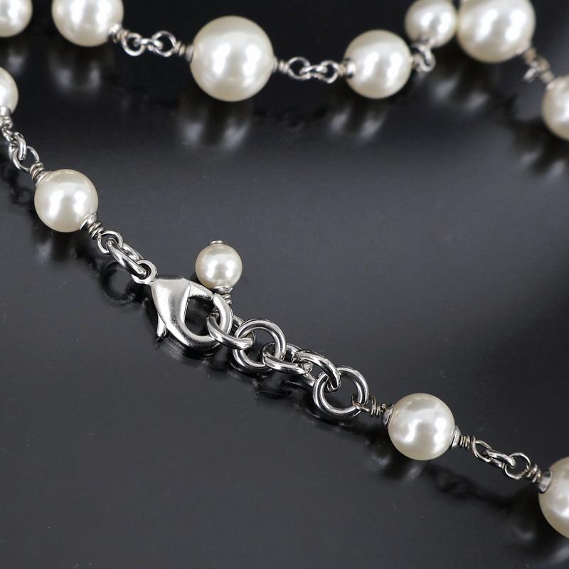CHANEL（シャネル） ロングネックレス 108cm コスチュームパール ココ