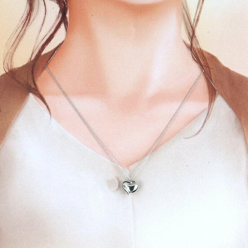Elsa Peretti ティファニー ネックレス SV925 ハート 42cm カーブド