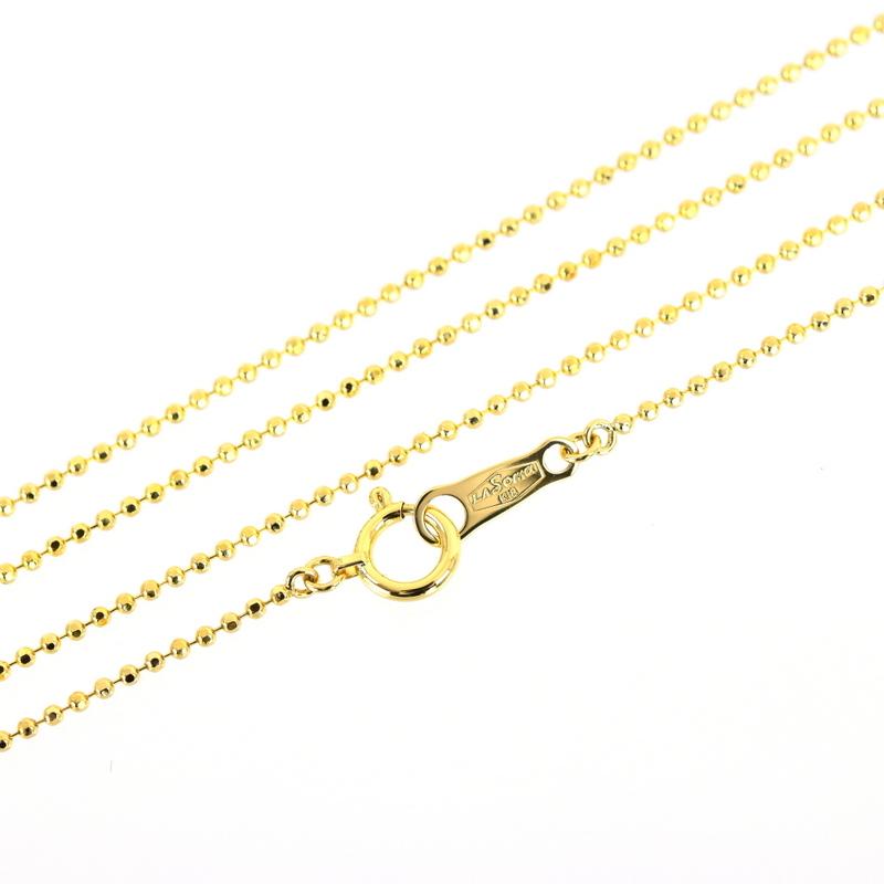 ラソマ ネックレス レディース チェーンネックレス 18金 18k イエロー