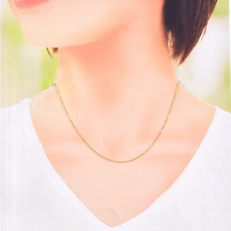 ラソマ ネックレス レディース チェーンネックレス 18金 18k イエロー